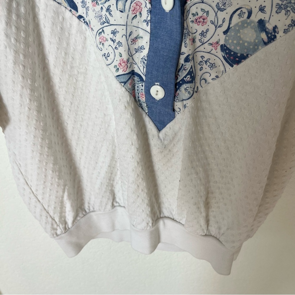 Vintage Teddi Women's Medium Patchwork Button-Dow… - image 5